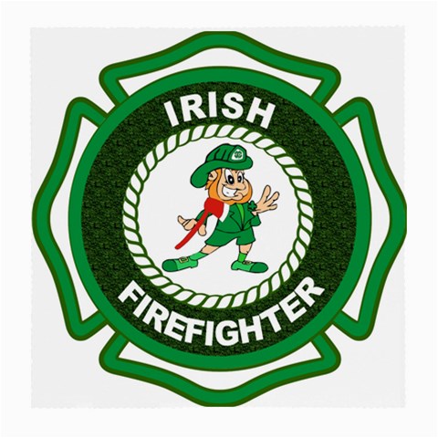 Irish Firefighter Medium Glasses Cloth from ArtsNow.com Front