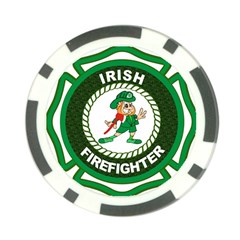 Irish Firefighter Poker Chip Card Guard from ArtsNow.com Front