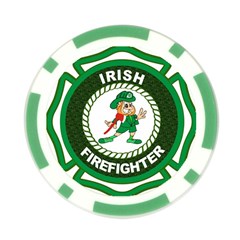 Irish Firefighter Poker Chip Card Guard from ArtsNow.com Front