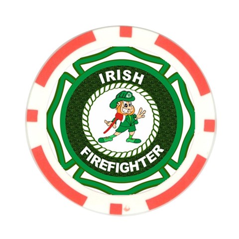 Irish Firefighter Poker Chip Card Guard from ArtsNow.com Back