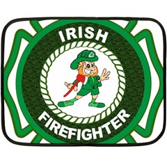 Irish Firefighter Double Sided Fleece Blanket (Mini) from ArtsNow.com 35 x27  Blanket Back