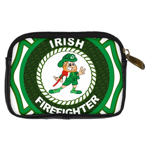 Irish Firefighter Digital Camera Leather Case from ArtsNow.com Back