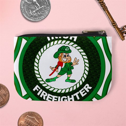 Irish Firefighter Mini Coin Purse from ArtsNow.com Back