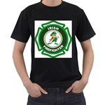 Irish Firefighter Men s T-Shirt (Black)