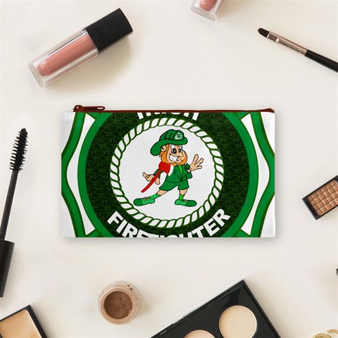 Irish Firefighter Cosmetic Bag (Small) from ArtsNow.com Front