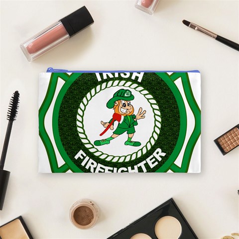 Irish Firefighter Cosmetic Bag (Medium) from ArtsNow.com Front