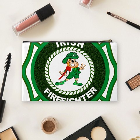 Irish Firefighter Cosmetic Bag (Medium) from ArtsNow.com Back