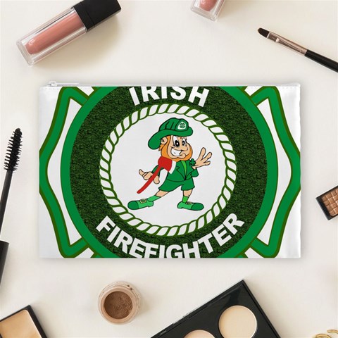 Irish Firefighter Cosmetic Bag (Large) from ArtsNow.com Front