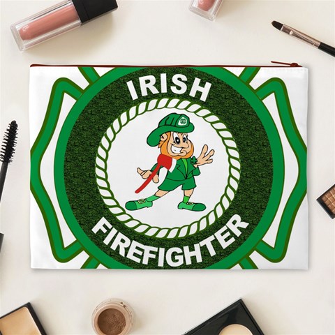 Irish Firefighter Cosmetic Bag (XL) from ArtsNow.com Back