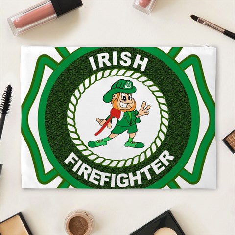 Irish Firefighter Cosmetic Bag (XL) from ArtsNow.com Back