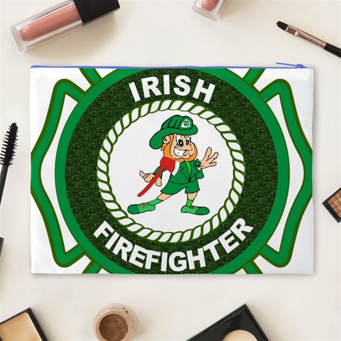 Irish Firefighter Cosmetic Bag (XL) from ArtsNow.com Back