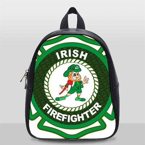 Irish Firefighter School Bag (Small) from ArtsNow.com Front