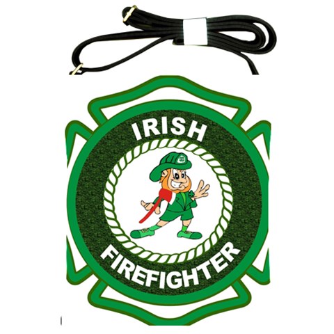 Irish Firefighter Shoulder Sling Bag from ArtsNow.com Front