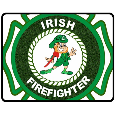 Irish Firefighter Fleece Blanket (Medium) from ArtsNow.com 60 x50  Blanket Front