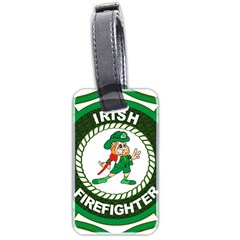 Irish Firefighter Luggage Tag (two sides) from ArtsNow.com Back