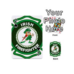 Irish Firefighter Playing Cards 54 (Mini) from ArtsNow.com Front - Spade2