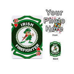 Irish Firefighter Playing Cards 54 (Mini) from ArtsNow.com Front - Heart10