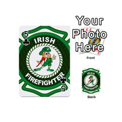 Irish Firefighter Playing Cards 54 (Mini) from ArtsNow.com Front - Club5