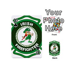 Irish Firefighter Playing Cards 54 (Mini) from ArtsNow.com Front - Club10