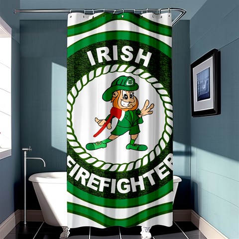 Irish Firefighter Shower Curtain 36  x 72  (Stall) from ArtsNow.com Curtain(36 X72 ) - 33.26 x66.24  Curtain(36 X72 )