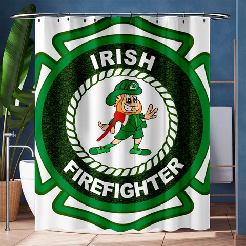 Irish Firefighter Shower Curtain 60  x 72  (Medium) from ArtsNow.com 60 x72  Curtain