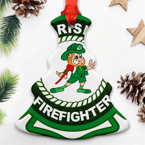 Irish Firefighter Ornament (Christmas Tree)  from ArtsNow.com Front