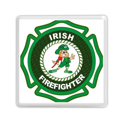 Irish Firefighter Memory Card Reader (Square) from ArtsNow.com Front