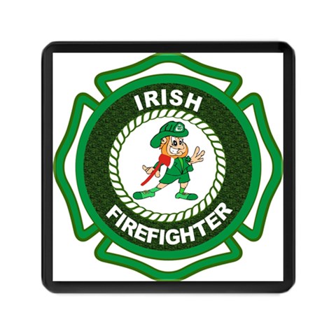 Irish Firefighter Memory Card Reader (Square) from ArtsNow.com Front