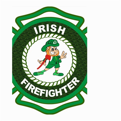 Irish Firefighter Small Garden Flag (Two Sides) from ArtsNow.com Back