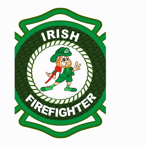 Irish Firefighter Large Garden Flag (Two Sides) from ArtsNow.com Front