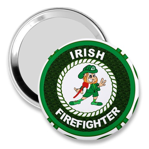 Irish Firefighter 3  Handbag Mirror from ArtsNow.com Front