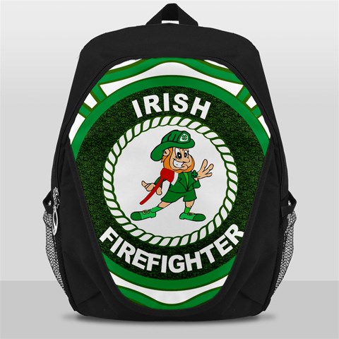 Irish Firefighter Backpack Bag from ArtsNow.com Front