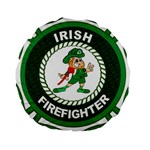 Irish Firefighter Standard 15  Premium Round Cushion 