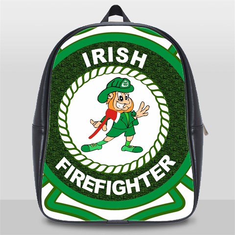 Irish Firefighter School Bag (XL) from ArtsNow.com Front