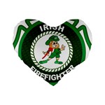 Irish Firefighter Standard 16  Premium Heart Shape Cushion 