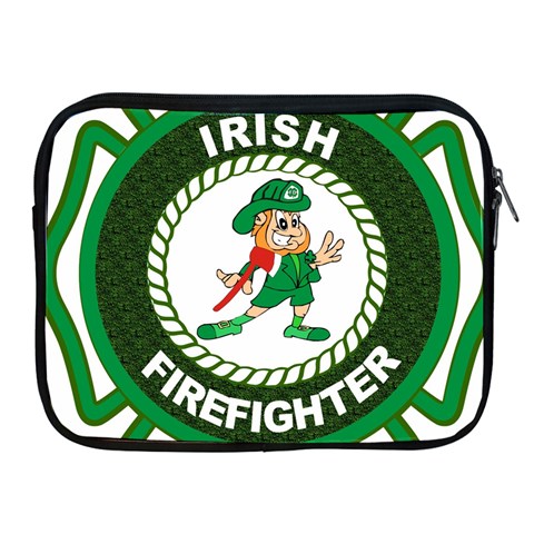 Irish Firefighter Apple iPad Zipper Case from ArtsNow.com Front