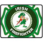 Irish Firefighter Double Sided Fleece Blanket (Medium)