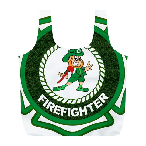 Irish Firefighter Full Print Recycle Bag (L) from ArtsNow.com Front