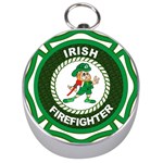 Irish Firefighter Silver Compass