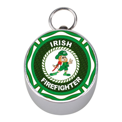 Irish Firefighter Silver Compass (Mini) from ArtsNow.com Front