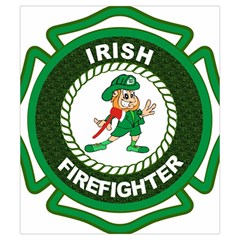 Irish Firefighter Drawstring Pouch (Small) from ArtsNow.com Front