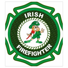 Irish Firefighter Drawstring Pouch (Medium) from ArtsNow.com Back