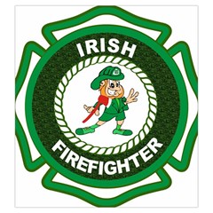 Irish Firefighter Drawstring Pouch (Large) from ArtsNow.com Front