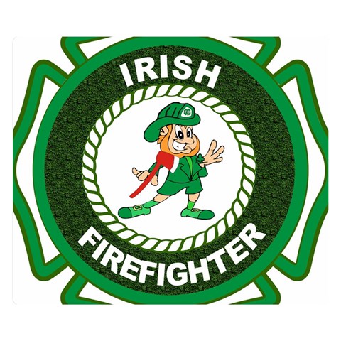 Irish Firefighter Double Sided Flano Blanket (Small) from ArtsNow.com 50 x40  Blanket Front