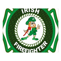 Irish Firefighter Double Sided Flano Blanket (Large) from ArtsNow.com 80 x60  Blanket Front