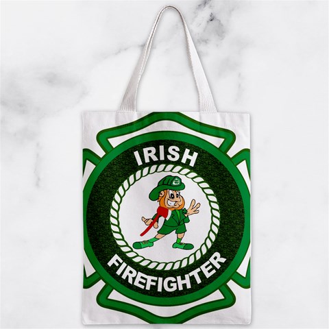 Irish Firefighter Zipper Classic Tote Bag from ArtsNow.com Front