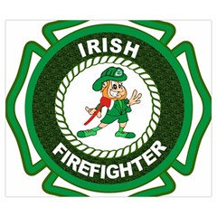 Irish Firefighter Zipper Large Tote Bag from ArtsNow.com Front