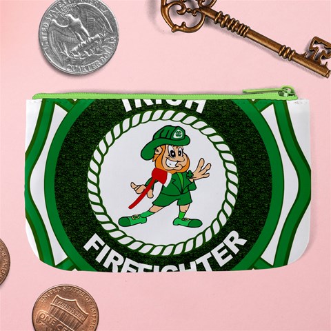 Irish Firefighter Large Coin Purse from ArtsNow.com Back