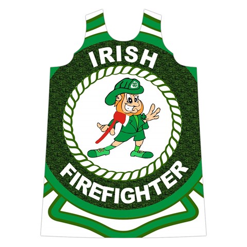 Irish Firefighter Shoulder Cutout Velvet One Piece from ArtsNow.com Front