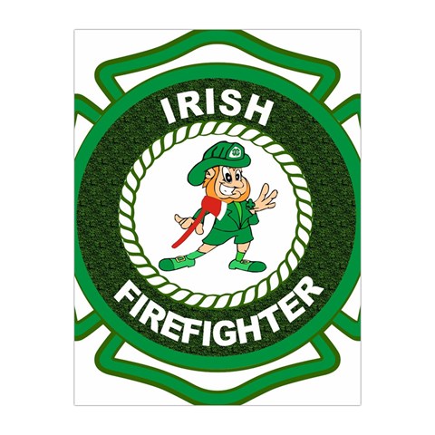 Irish Firefighter Medium Tapestry from ArtsNow.com Front